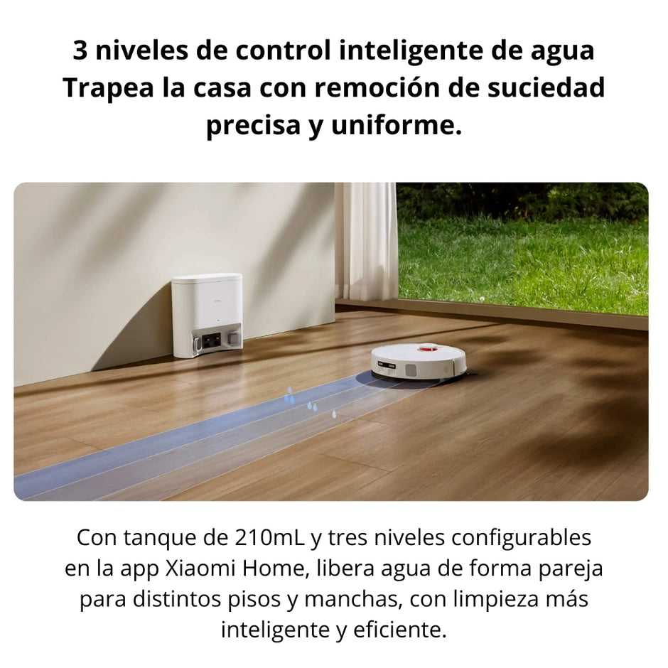 Aspiradora y Trapeadora Inteligente Xiaomi Robot Vacuum H40 con Estación, 10000Pa, 5200mAh