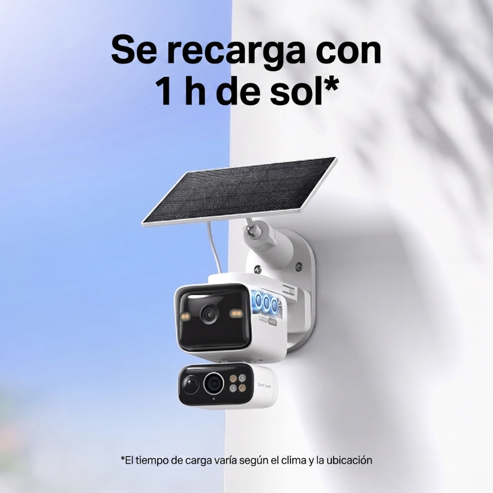 Cámara de Seguridad Wi-Fi TP-Link Tapo C645D Kit Doble Lente 2K Pan/Tilt 360° Solar Batería 10000mAh IP65