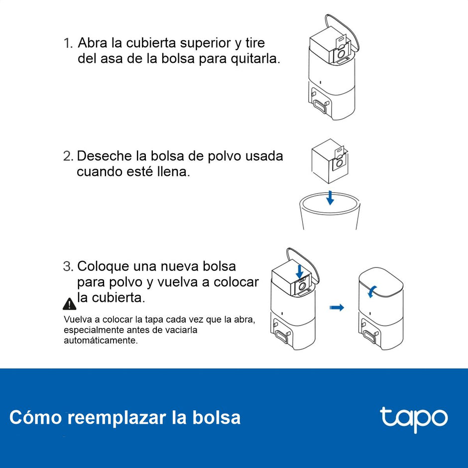 Tp-link Tapo Rva202 Bolsa Polvo Desechable Para Vaciado 5und