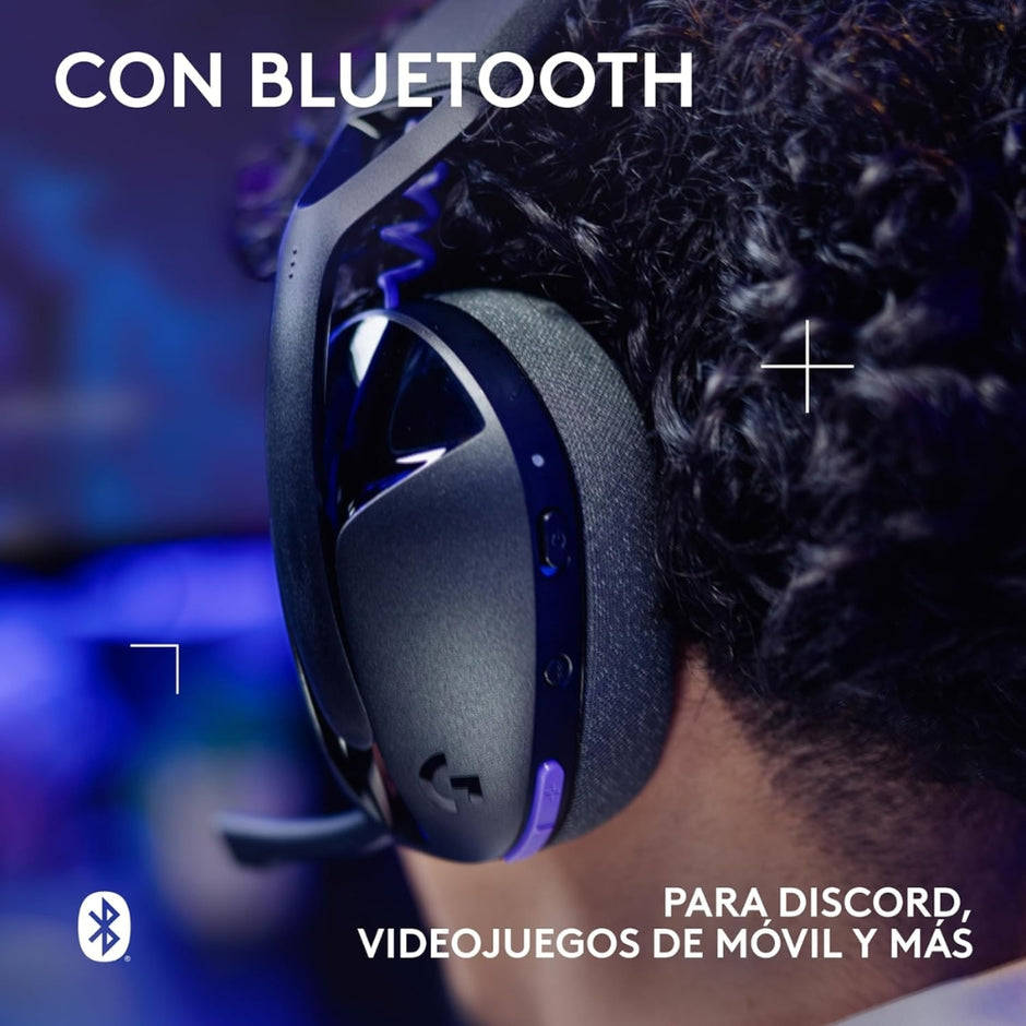 Audífonos Diadema Gamer Inalámbrica Logitech G321 LIGHTSPEED Bluetooth Flip-to-Mute PC/PS5/Switch - Negro