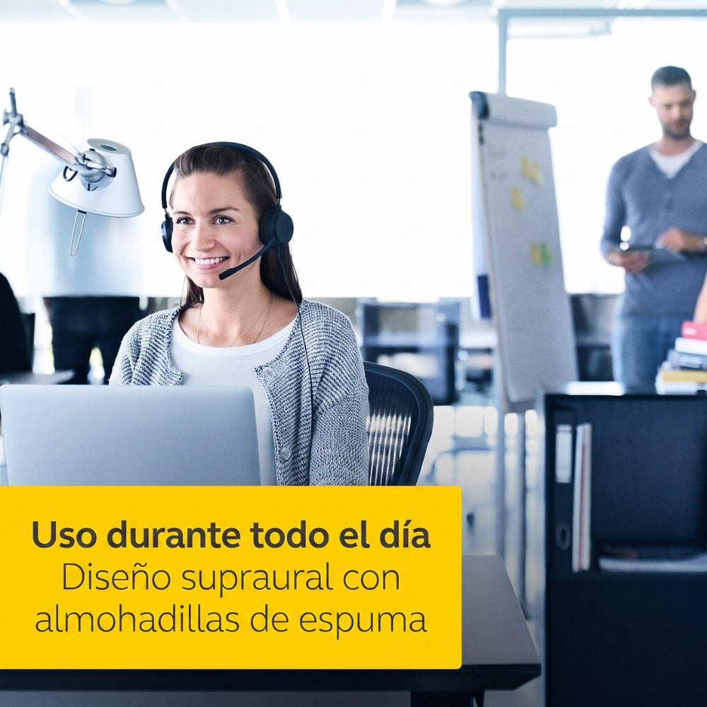 Audífonos Diadema Profesional Jabra Evolve 20 MS Estéreo USB-C/A Micrófono Control Volumen Call Center
