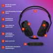 Diadema Gamer Logitech G A20x Lightspeed Ps5/Xbox/Switch/PC, Negro