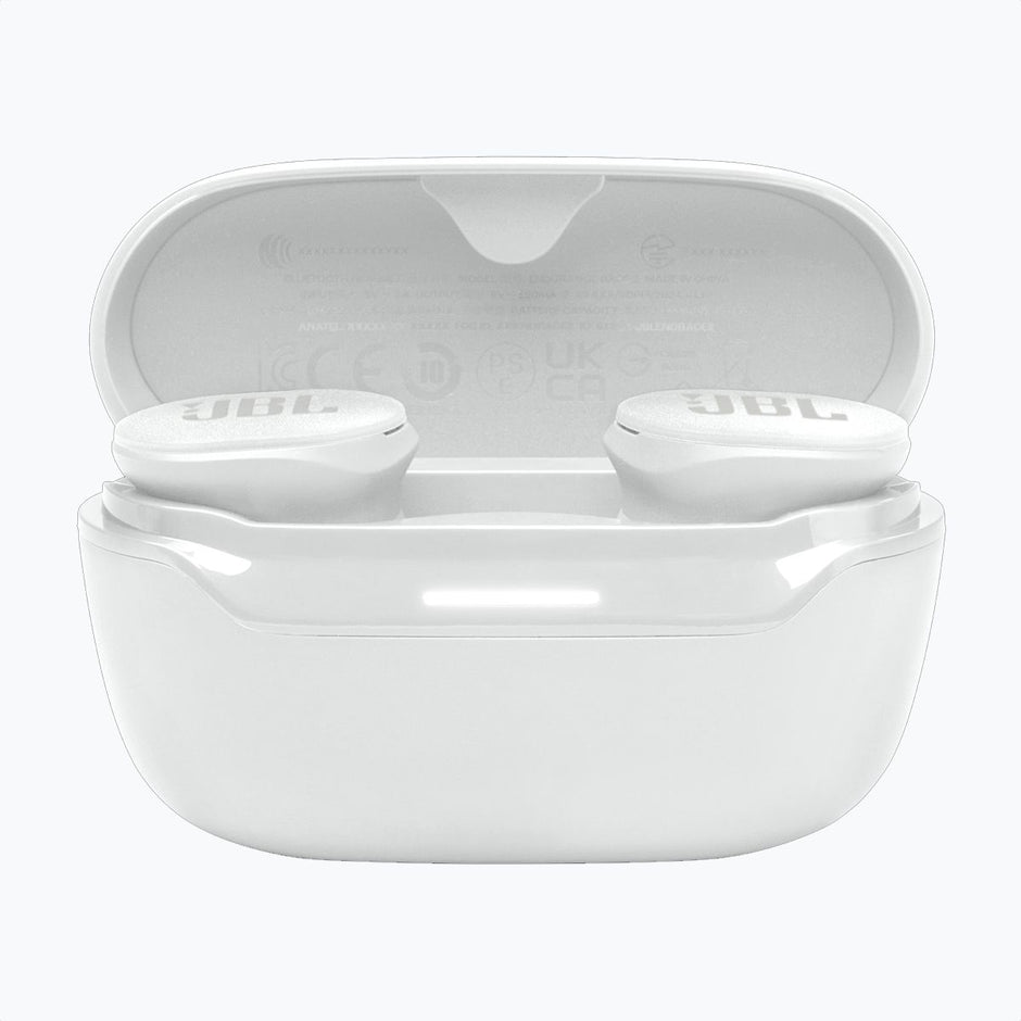 Auriculares Deportivos JBL Endurance Race 2, TWS de Alto Rendimiento con IP68 y ANC, Blanco