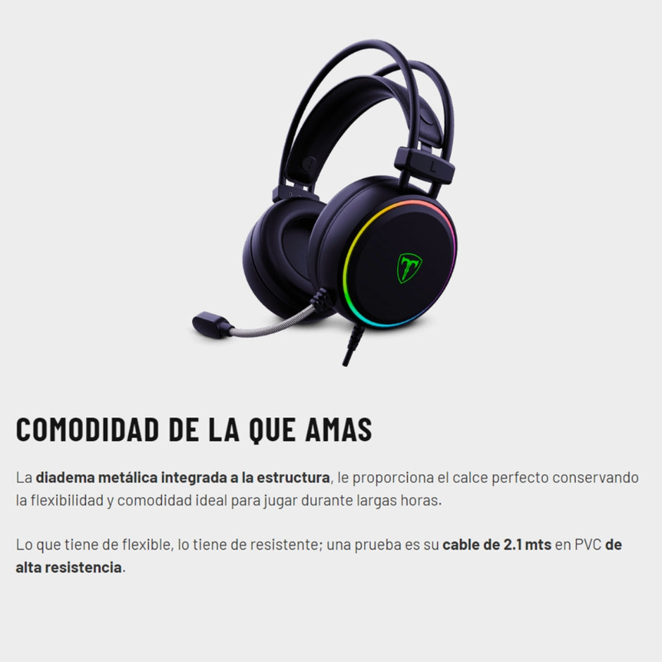 Combo Gamer 3 En 1 Teclado Mecanico TGS-009, Mouse 10000 DPI, Diadema 7.1 T-dagger