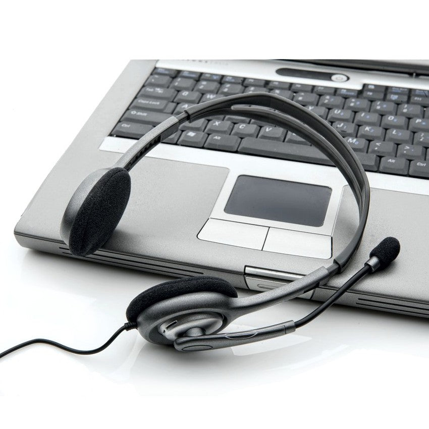 Diadema Estéreo Logitech H111 Micrófono Con Supresión Ruidos