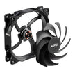 Ventilador XPG Vento 120 para PC 1200RPM, 45.3 CFM Silencioso y Almohadillas Antivibración - Negro