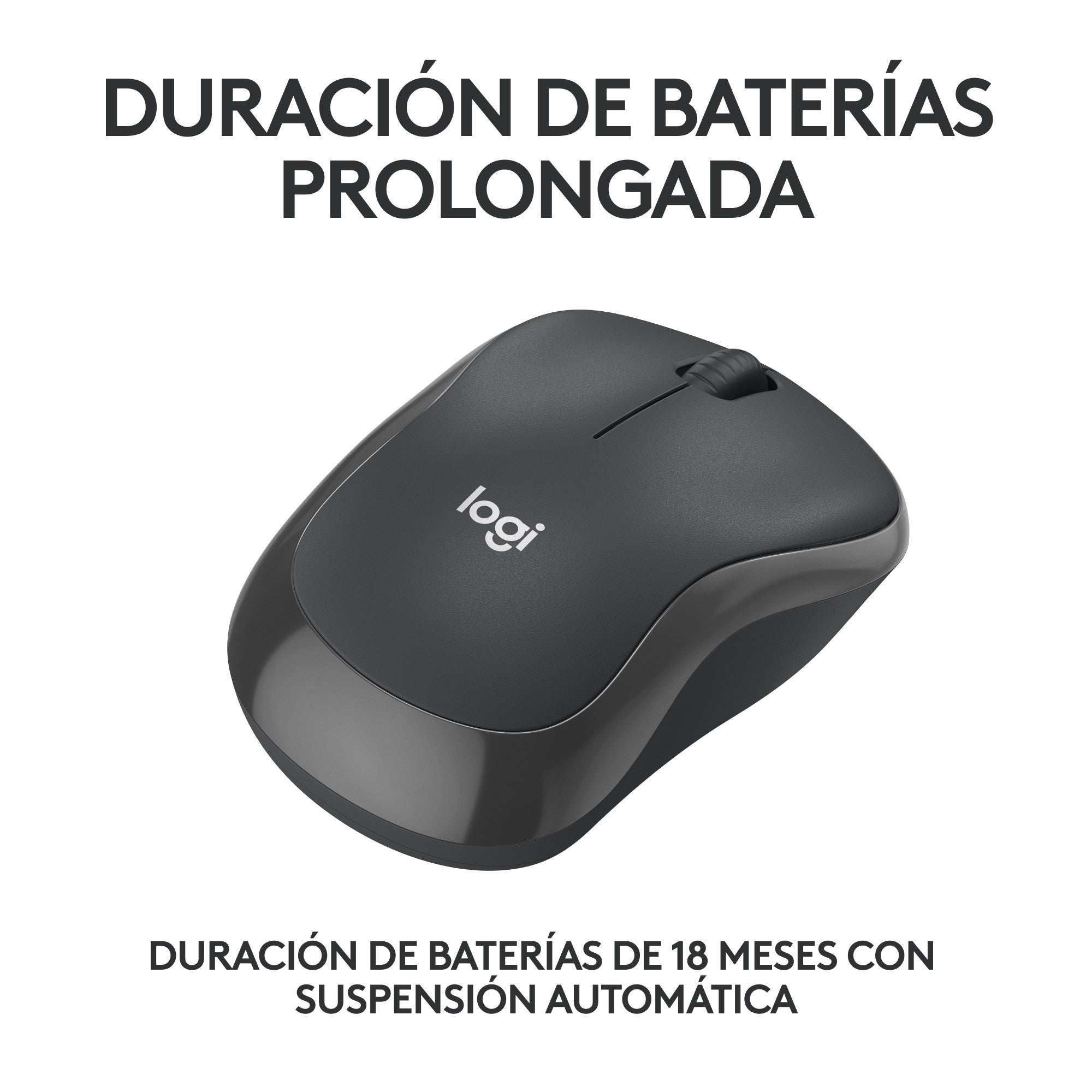 Logitech M240 Silent Ratón Bluetooth Inalámbrico 90% Más Silencioso Compacto y Cómodo - Negro