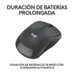 Logitech M240 Silent Ratón Bluetooth Inalámbrico 90% Más Silencioso Compacto y Cómodo - Negro