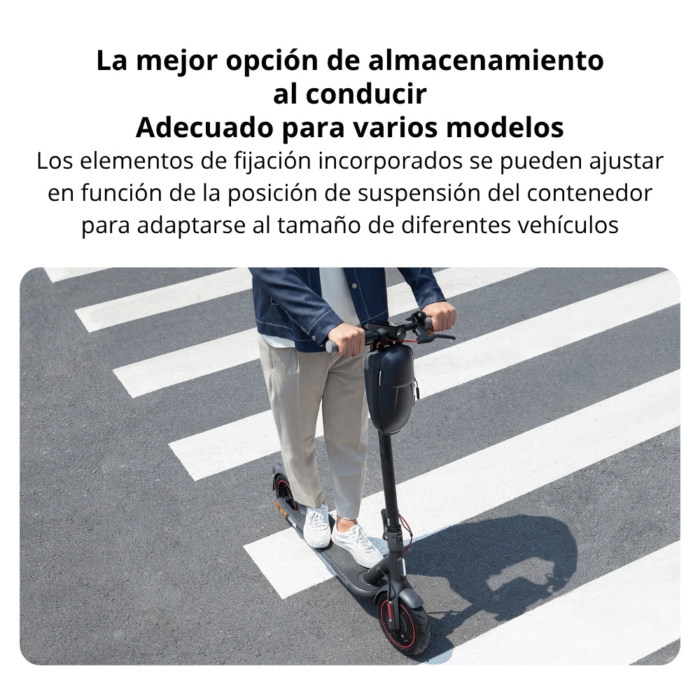 Bolso Xiaomi para Scooter Eléctrico Diseño Rígido Compartimentos Múltiples y Protección contra Golpes - Negro