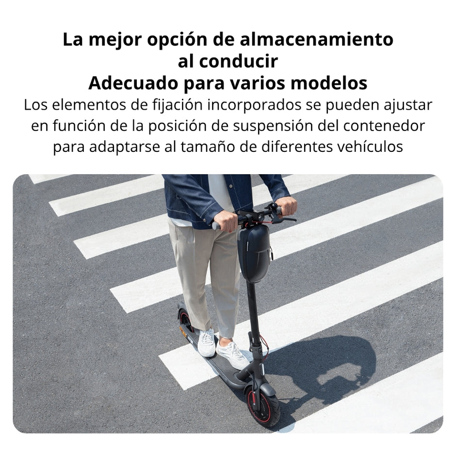 Bolso Xiaomi para Scooter Eléctrico Diseño Rígido Compartimentos Múltiples y Protección contra Golpes - Negro