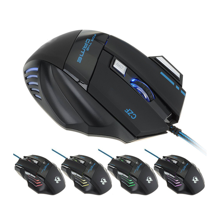 Mouse Gamer Usb 7 Botones Star Tec G6, 800/1200/1600/2400dpi K61