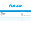 Batería Recargable 12V 7Ah Forza FUB-1270 AGM Sellada para UPS Alarmas y Sistemas de Seguridad