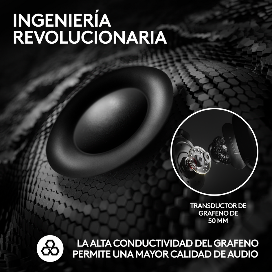Auriculares Gamer 7.1 Inalámbricos Logitech G Pro X 2 LIGHTSPEED con Bluetooth - Negro