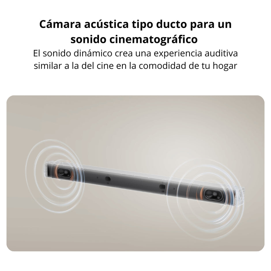 Barra de Sonido Xiaomi Soundbar 2.0CH de 30W, Bluetooth 5.3, Entrada Óptica, SPDIF, AUX para TV y PC