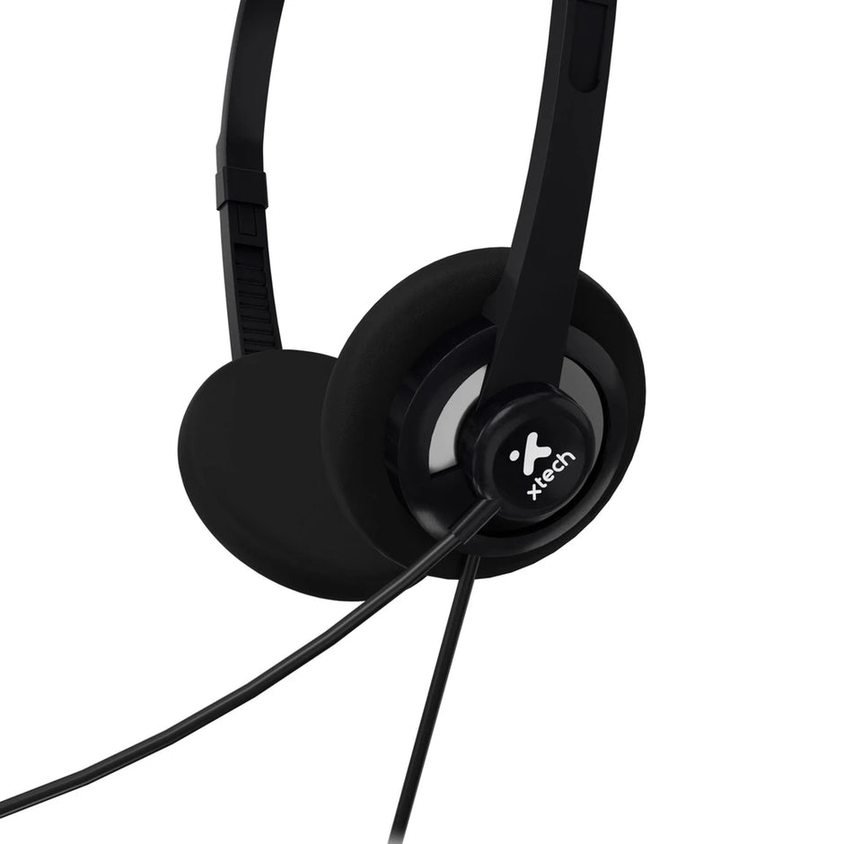 Diadema con Microfono Xtech XTH-245 USB-C Controlador Incorporado - Negro