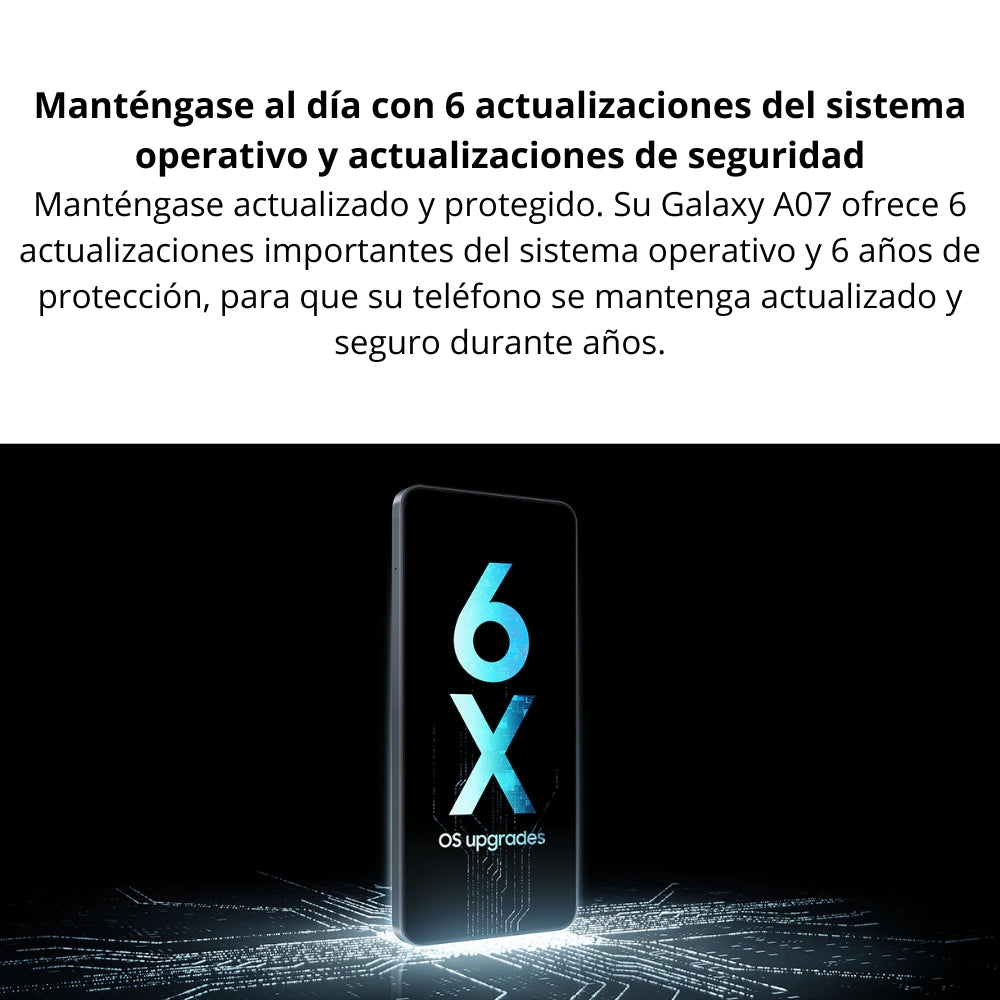 Celular Samsung Galaxy A07 Dual SIM, 6.7'' 64GB/4GB 50MP IP54 5000mAh, Violeta Claro