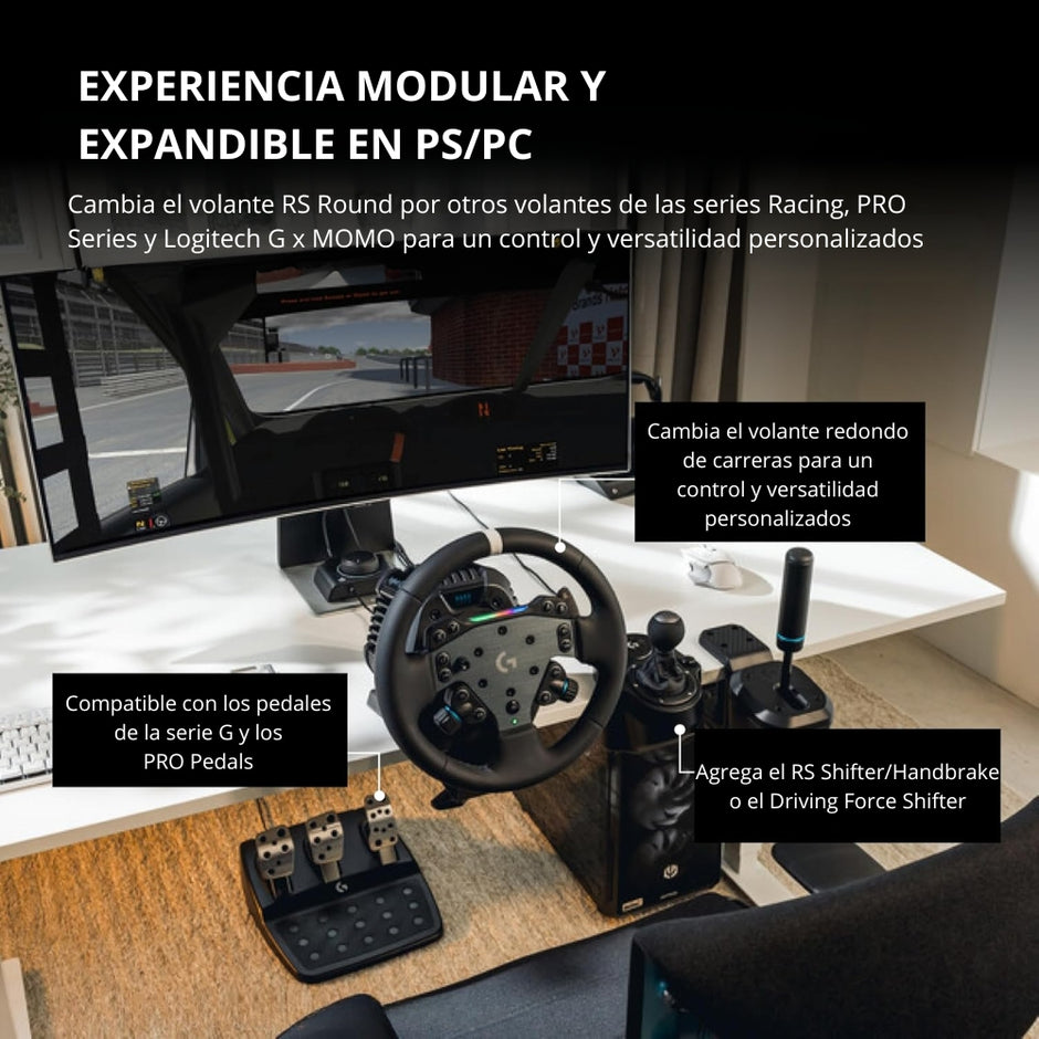 Logitech Volante RS50 TrueForce Direct Drive 8Nm Simulación Racing PC PS5 PS4 Plug&Play