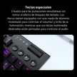 Teclado Gamer Mecanico Redragon Horus TKL Inalambrico Bajo Perfil Switch Red - Negro