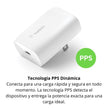 Cargador Belkin BoostCharge 30W USB-C PPS PD 3.0 Carga Rápida iPhone 17/16/15 iPad Samsung