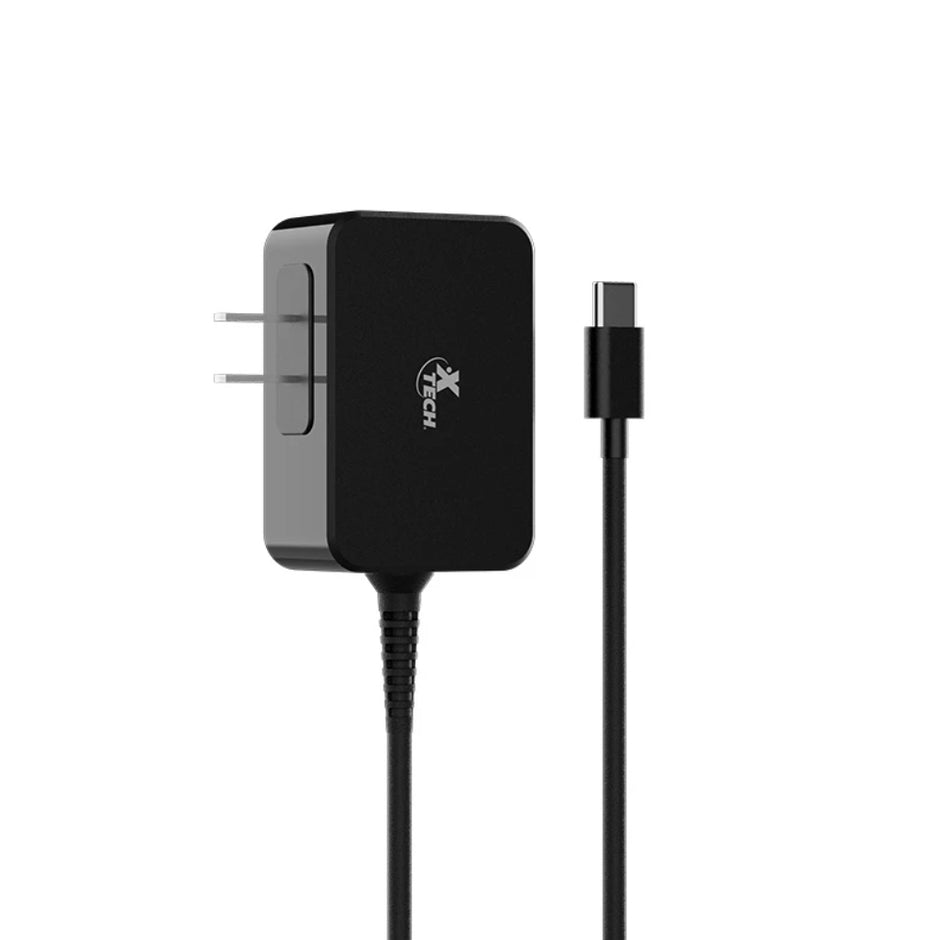Cargador Laptop Xtech XTC-230 Adaptador Corriente GaN 65W USB-C Carga Rápida Cable 1.8m Celular Tablet