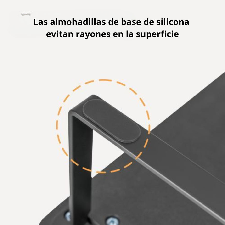 Base Eleva Monitor Techgo TDB MDF para Pantallas de 13 a 32 Pulgadas con Soporte de 20kg Negro