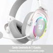 Audífonos Diadema Gamer USB Redragon Zeus H510W X RGB Sonido 7.1 Micrófono Cancelación de Ruido - Blanco