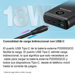 Batería Externa ADATA P20000QCD Power Bank 20000mAh Carga Rápida QC/PD, Azul