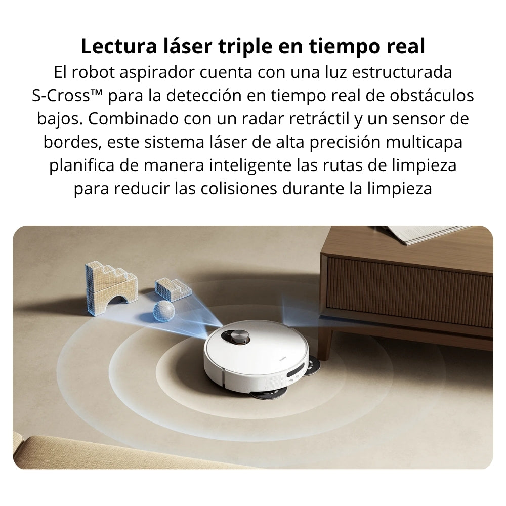 Aspiradora Robot Xiaomi Robot Vacuum 5 20000Pa Base Omni Autolavado Mopa Extensible Radar dToF Retráctil