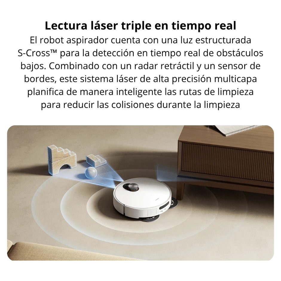 Aspiradora Robot Xiaomi Robot Vacuum 5 20000Pa Base Omni Autolavado Mopa Extensible Radar dToF Retráctil