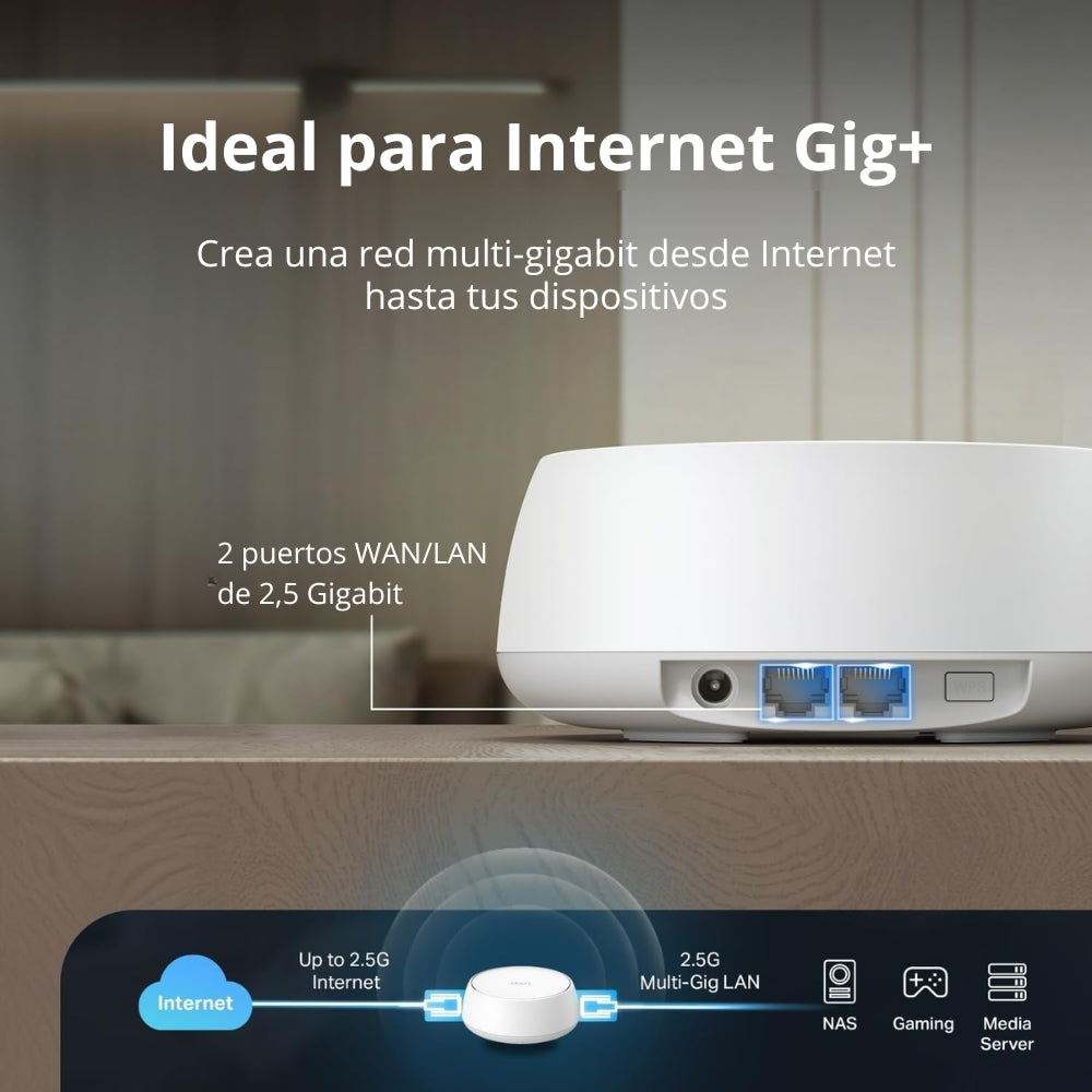 Sistema Wifi 7 BE5000 Malla Para El Hogar Tp-link Deco BE25 (2-pack)