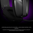 Diadema Gamer Primus Arcus 360BT PBH‑360 con Bluetooth 5.3 y 2.4GHz, Micrófono Desmontable Pro Negro