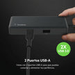 Adaptador Belkin INC008TTBK USB-C 5 en 1 con HDMI RJ45 2 USB-A y USB-C Hub Multiport para Laptop