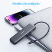 Hub USB-C 5 en 1 Anker 332 con HDMI 4K, 2 USB-A, USB-C y Power Delivery 100W para Laptop