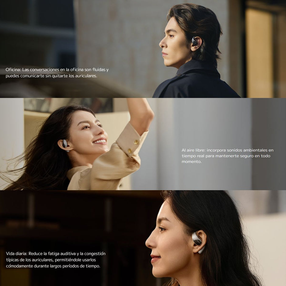 Xiaomi OpenWear Stereo Audífonos Inalámbricos de Diseño Abierto con Audio LHDC Color Beige