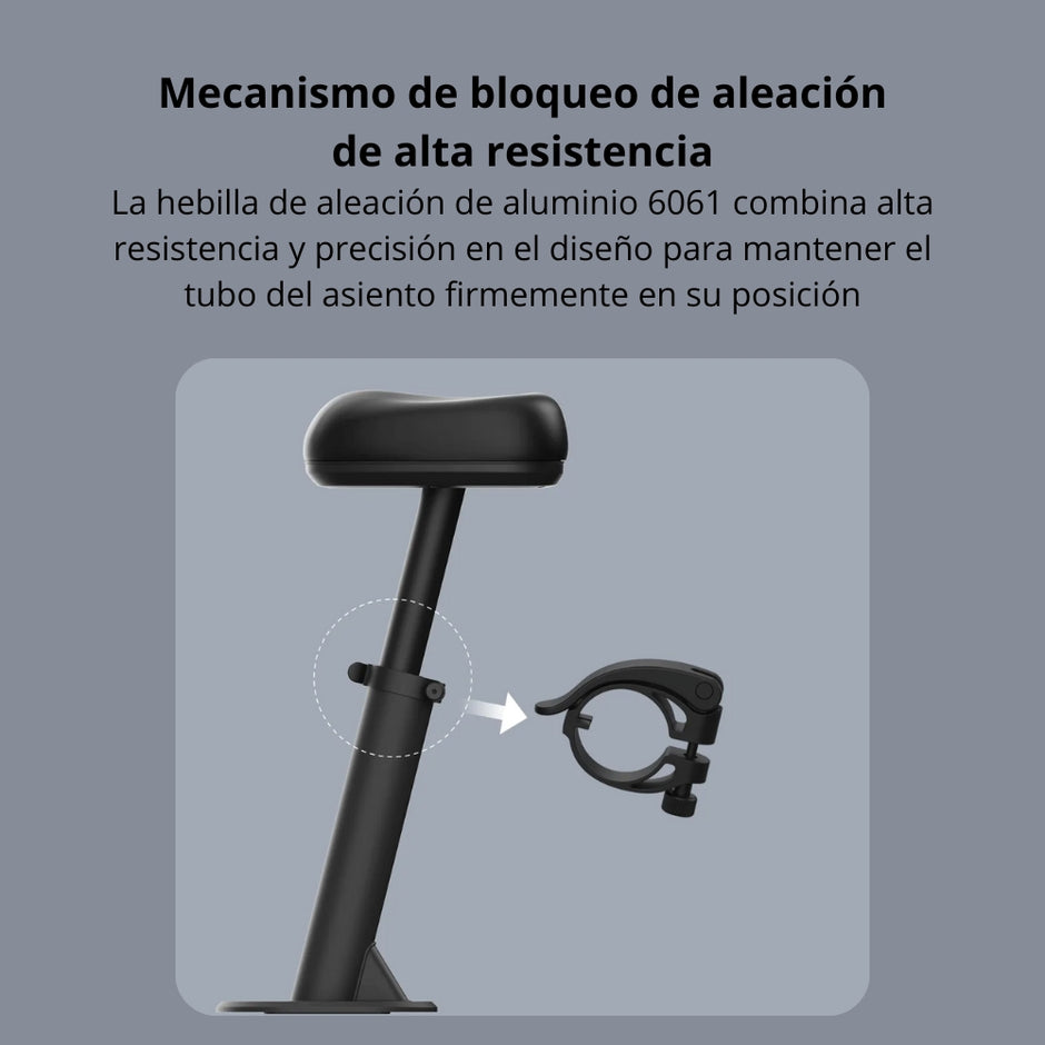 Patineta Eléctrica Xiaomi Scooter 5 Plus + Silla Llantas 12” Max 900W Alcance 60km Suspensión E-ABS IPX5