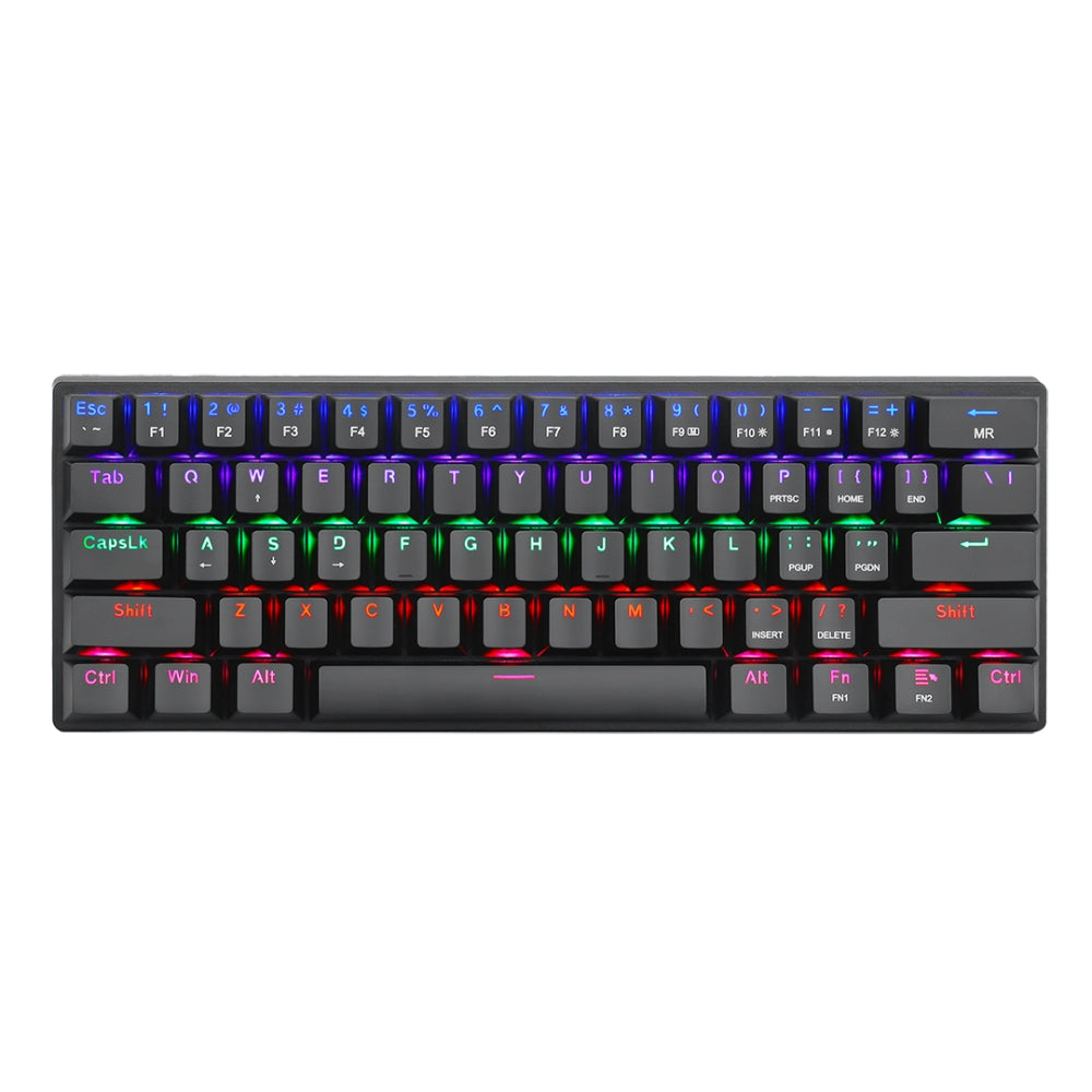 T-Dagger Teclado Mecánico T-TGK321 Arena Lite Switch Red 60% Rainbow Español LAT negro antighosting RGB