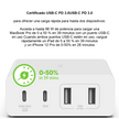 Cargador de Pared Belkin BoostCharge Pro WCH010dqWH GaN 108W con 2 USB-C y 2 USB-A Blanco