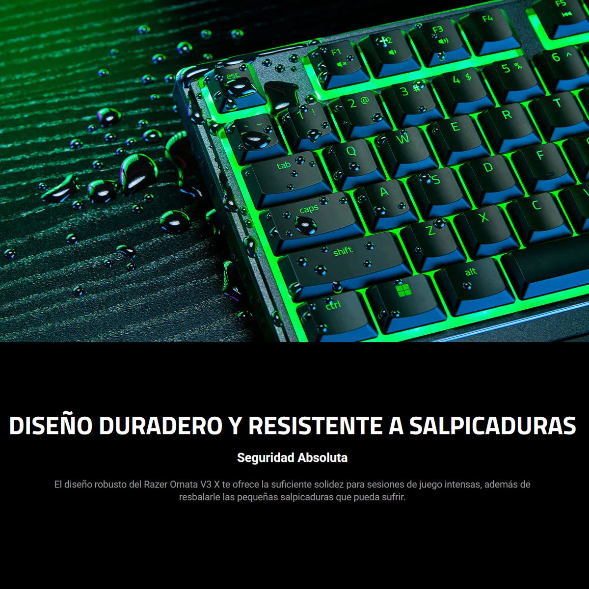 Combo Gamer Razer Teclado Ornata V3 X RGB Silencioso + Mouse DeathAdder Essential 6400 DPI