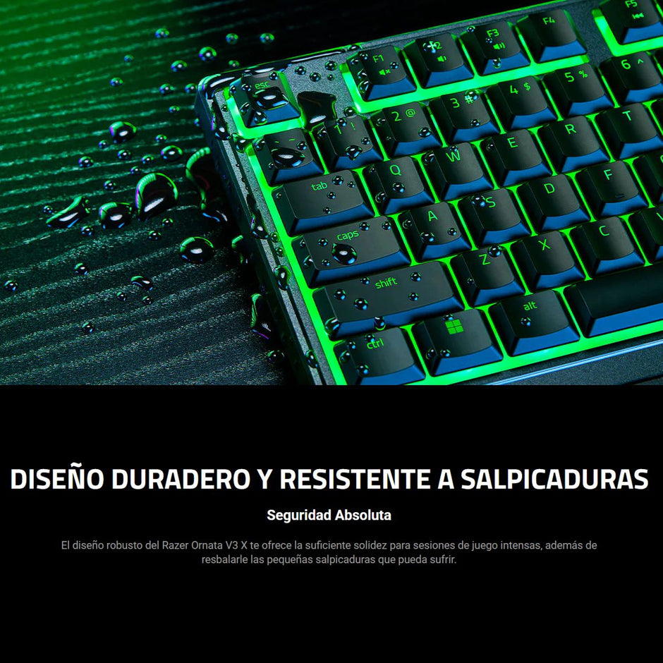 Combo Gamer Razer Teclado Ornata V3 X RGB Silencioso + Mouse DeathAdder Essential 6400 DPI