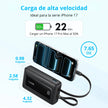 Batería Power Bank Anker Zolo 10000mAh Carga Rápida 30W Cables USB-C + Lightning Integrados iPhone - Negro