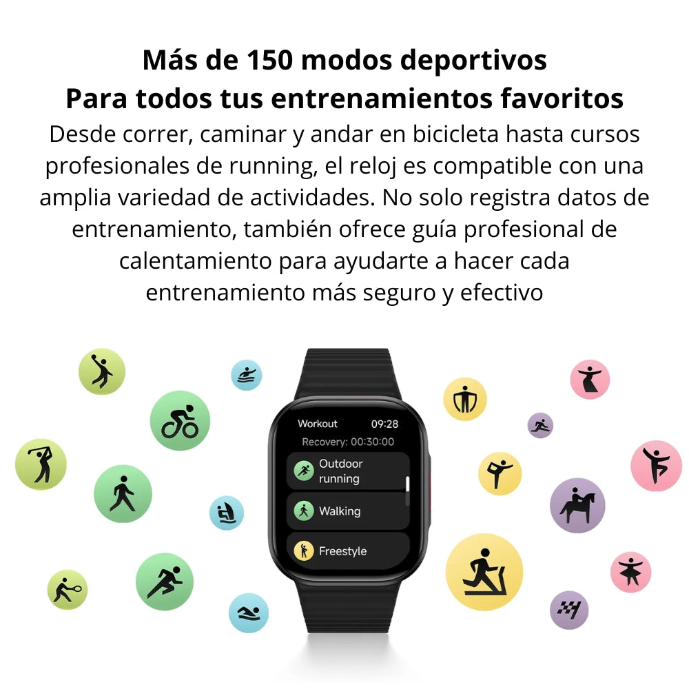 Smartwatch Xiaomi Redmi Watch 6 Lite Pantalla AMOLED 1.96” Llamadas Bluetooth 150 Sports GNSS - Negro
