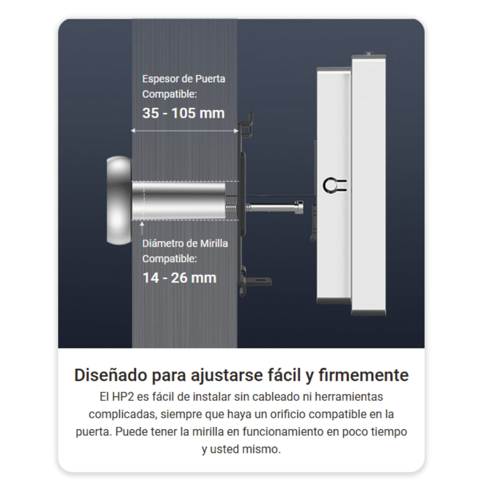 Mirilla De Puerta Inalámbrica, Cámara Full Hd 146° Ezviz Hp2