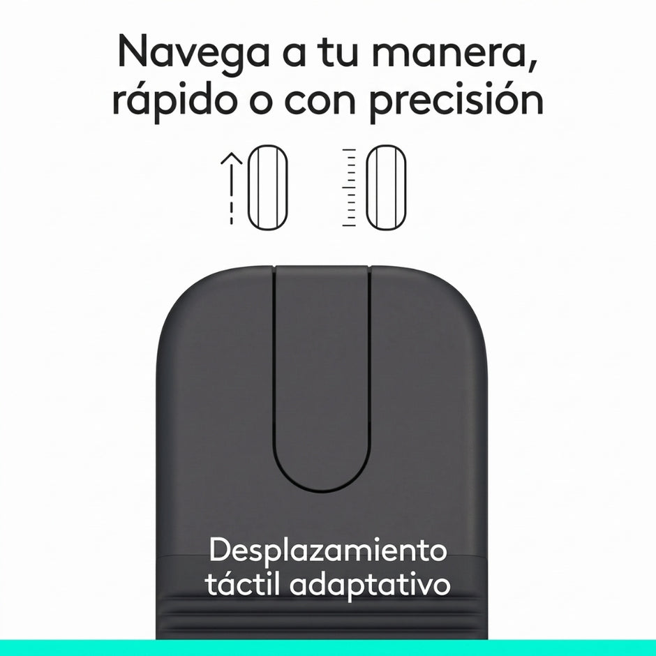 Mouse Inalámbrico Ultraportátil Logitech Mobi Fold Diseño Plegable Bluetooth 4000 DPI Smart Scroll - Grafito