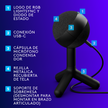 Micrófono Gamer Condensador Logitech Yeti Orb, Rgb Lightsync - Negro