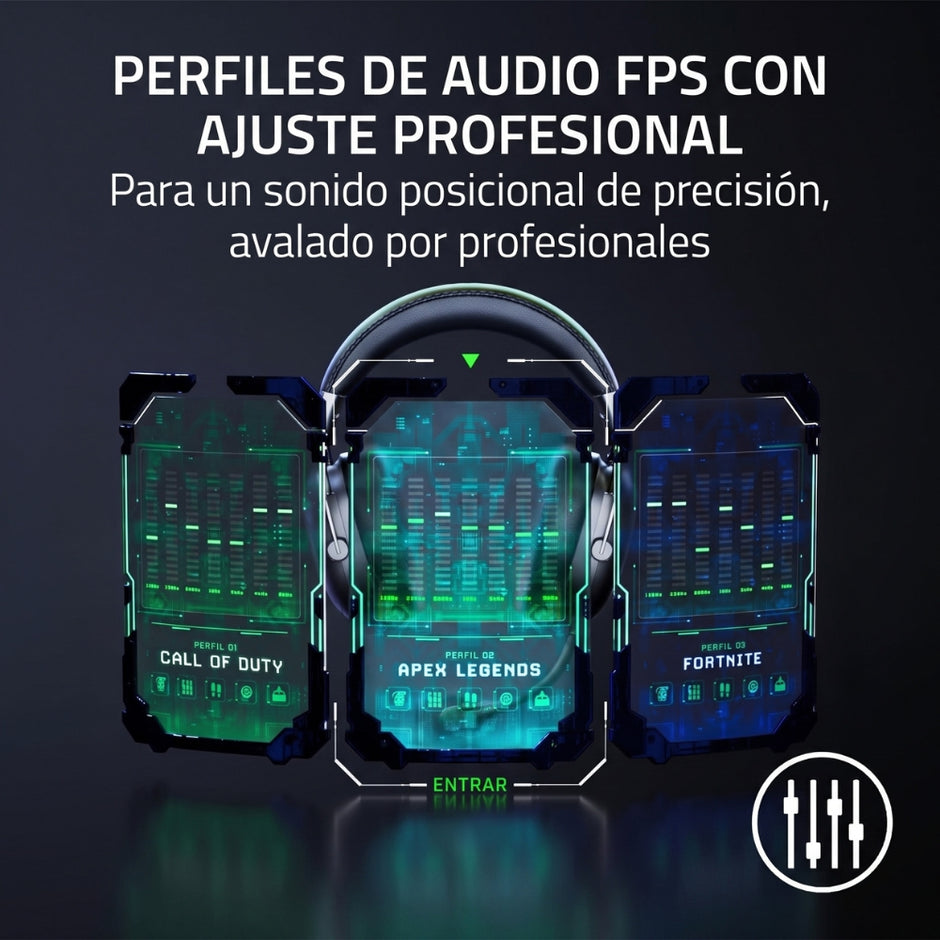 Audifonos Gamer Razer Blackshark V2 Pro  inalámbricos HyperSpeed Wireless de 2,4 GHz y Bluetooth 5.2. Edicion Play Station - Negro