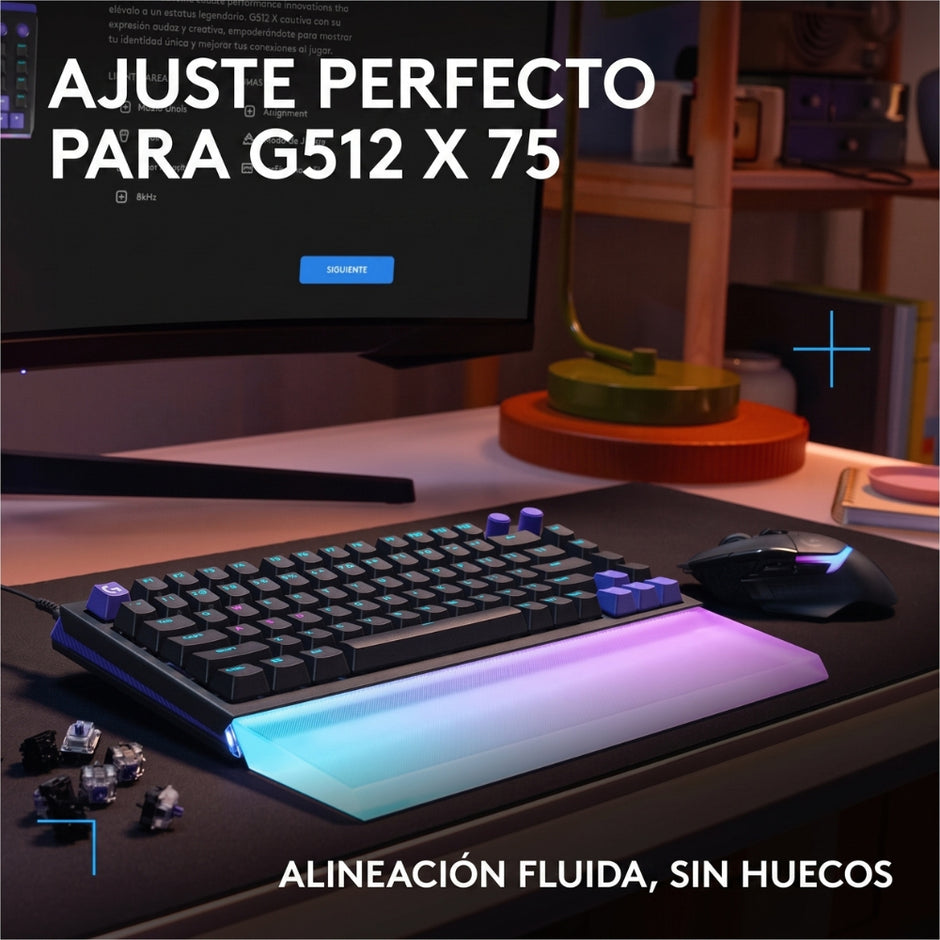 Reposamuñecas Logitech G Palm Rest 75 para Teclado G512 X