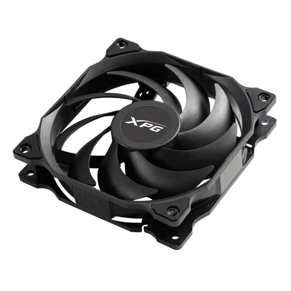 Ventilador XPG Vento 120 para PC 1200RPM, 45.3 CFM Silencioso y Almohadillas Antivibración - Negro