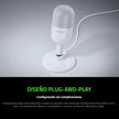 Micrófono Razer Seiren V3 Mini Condensador Supercardioide USB Ultra Compacto Blanco