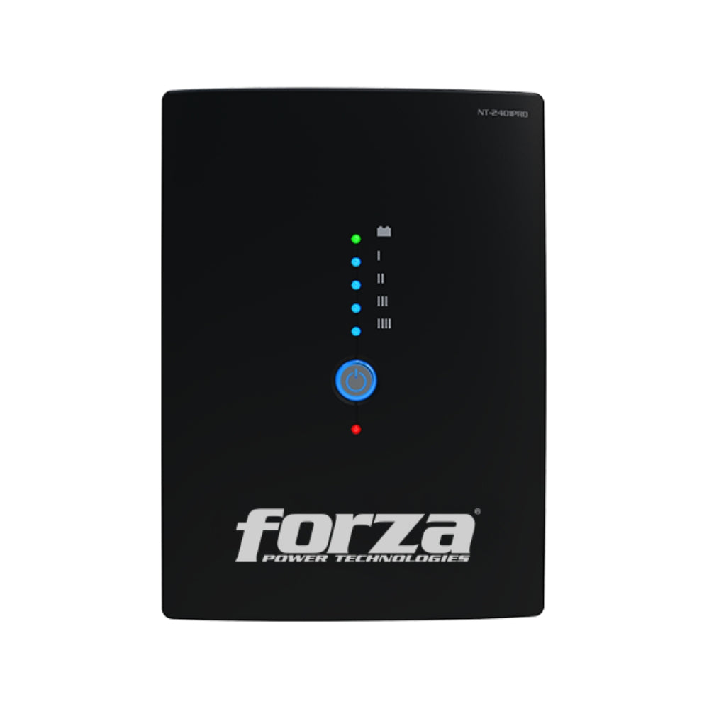 UPS Interactiva Forza NT-2401PRO 2400VA 1200W con 10 Tomas, Regulador AVR y Puerto RJ45