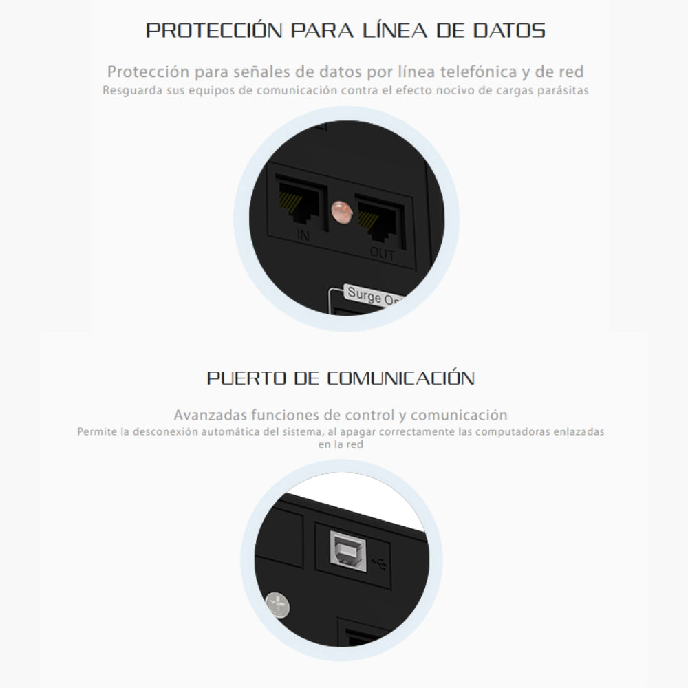 Ups Interactiva Forza NT-1801PRO 1800VA/900W 10 Tomas Protección Sobretensión Regulación AVR LED